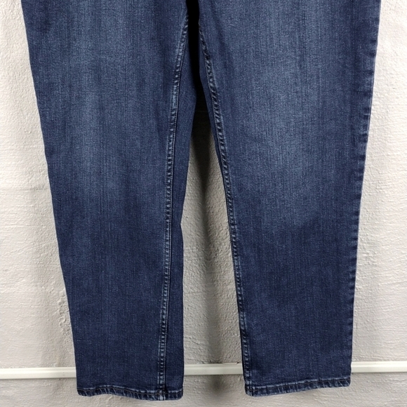 Fat Face UK Women Chesham Girlfriend Blue Dark Wash High Rise Straight Leg Jean - Picture 3 of 14